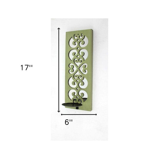 Green Wood Hanging Dimensional Sculpture