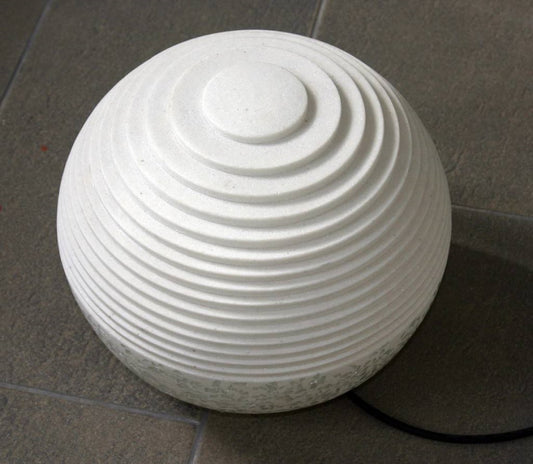 12" White Sandstone Garden Stone