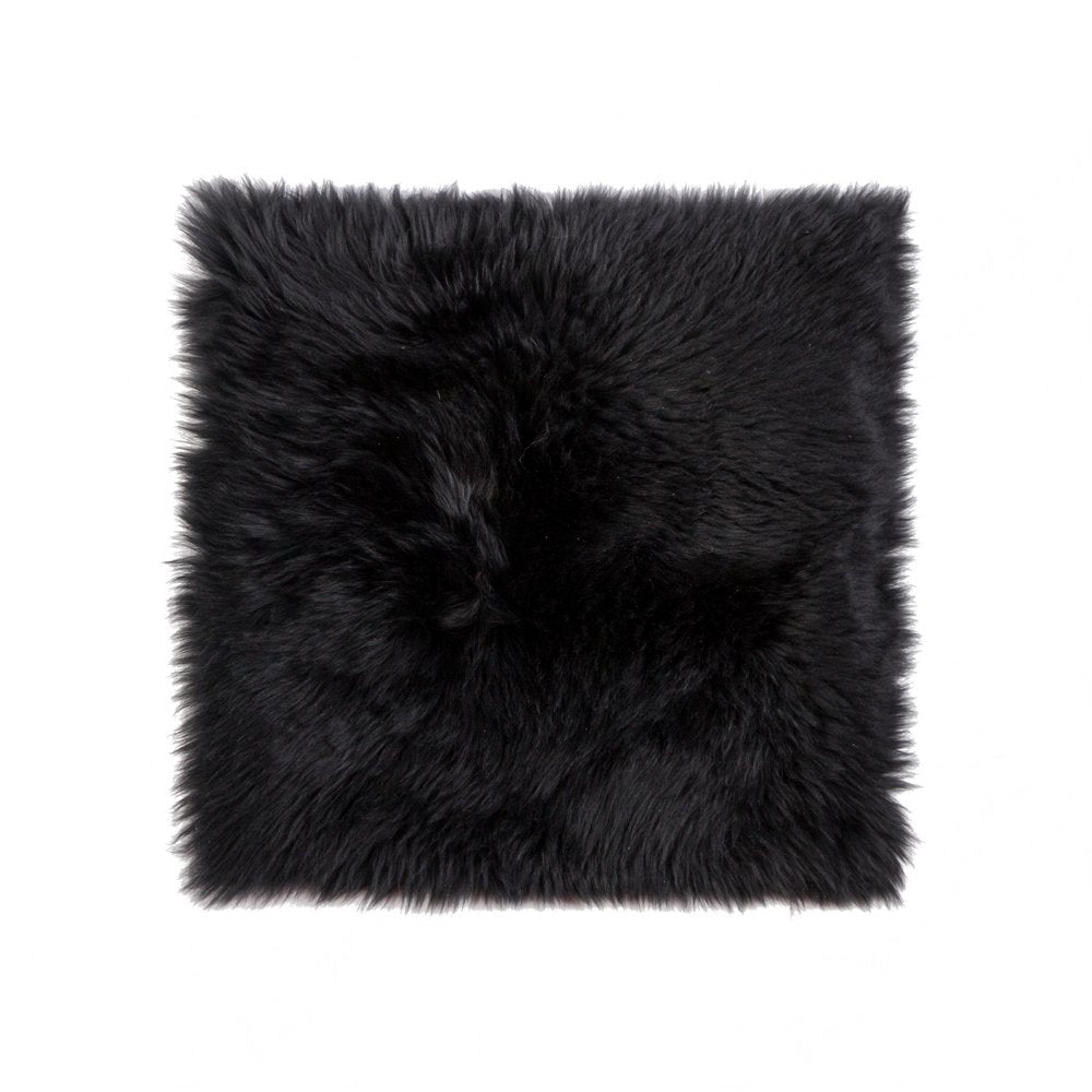 17" X 17" Taupe New Zealand Sheepskin Dining Chair Pad