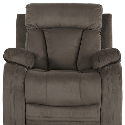 40" Modern Brown Fabric Chair
