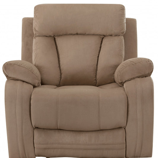 40" Modern Beige Fabric Chair