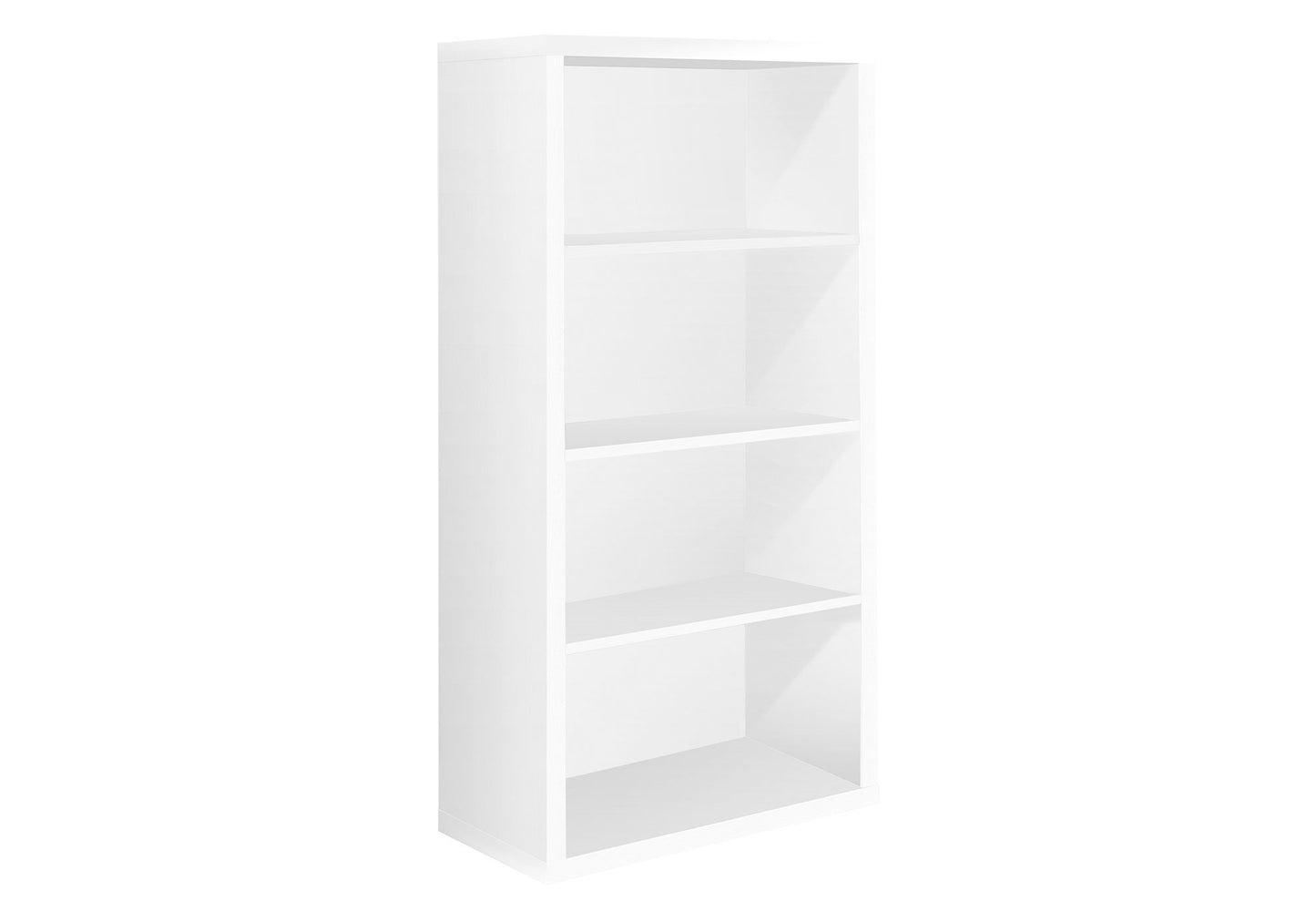 Taupe Wood Four Tier Bookcase
