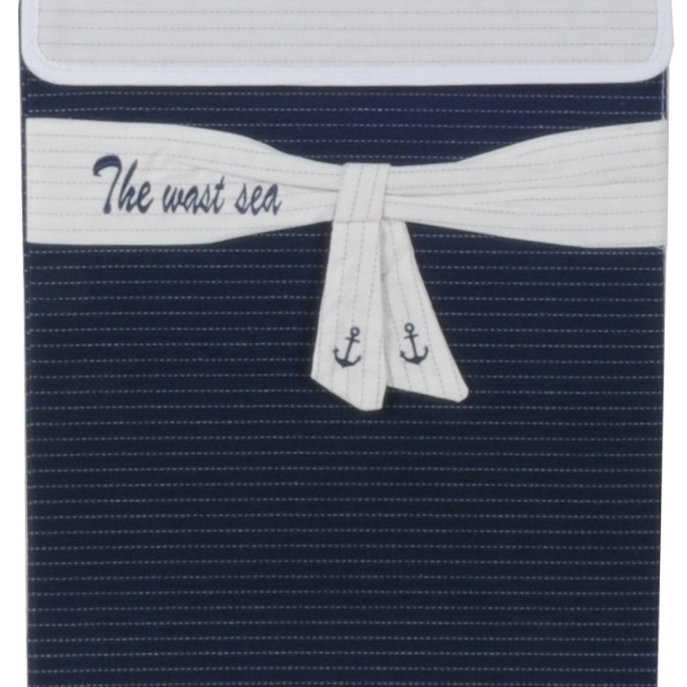 12" Blue Fabric Basket