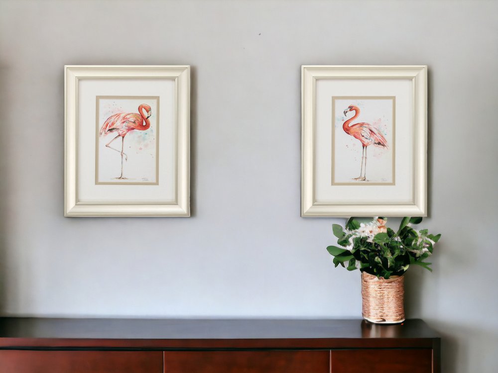 10" X 12" Champagne Gold Color Frame Pink Showoff (Set Of 2)