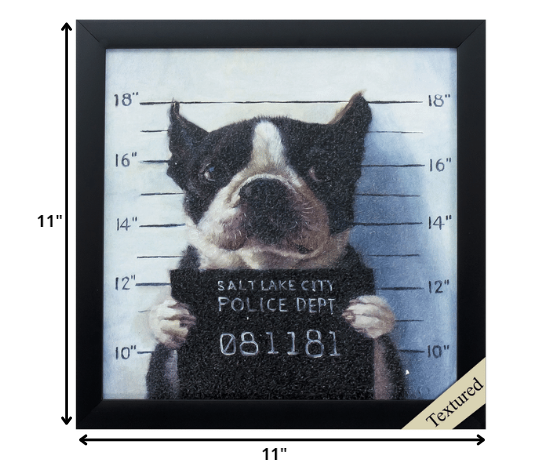 11" X 11" Black Frame Mug Shot