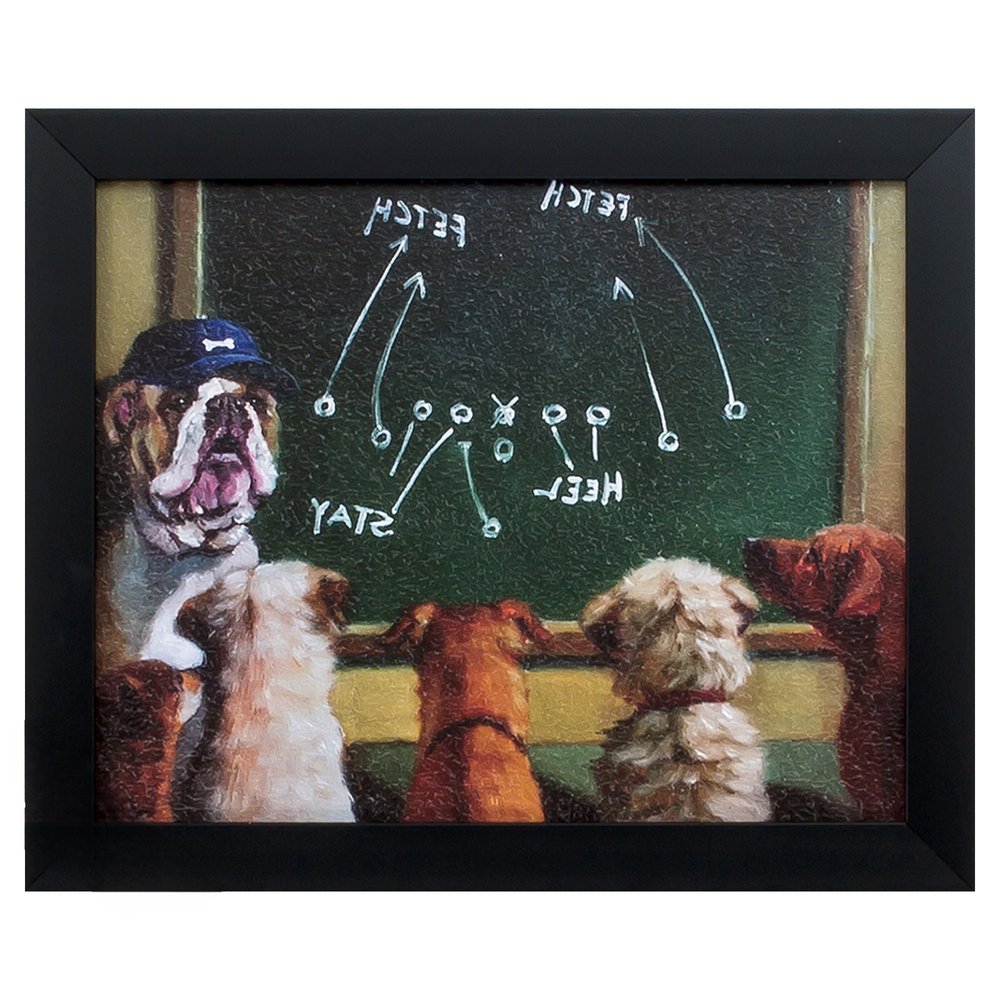 11" X 9" Black Frame Game Plan