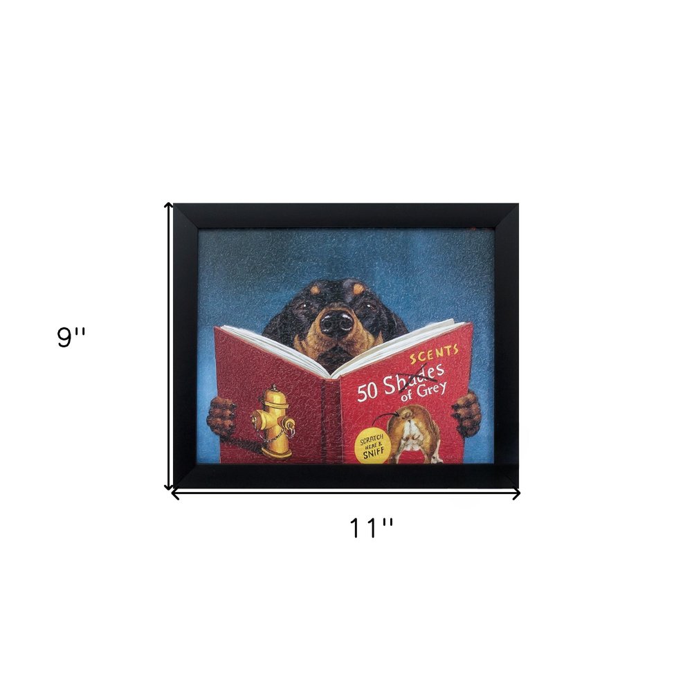 11" X 9" Black Frame 50 Scents Of Gray