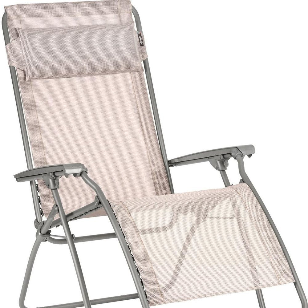 27" Blue Metal Outdoor Zero Gravity Chair with Blue Cushion