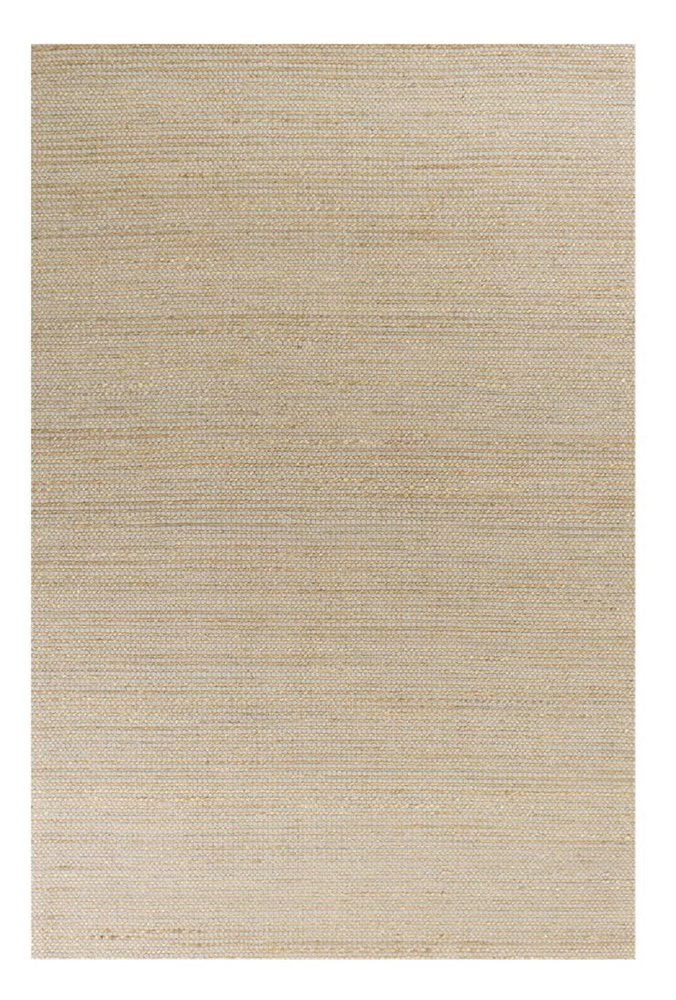 5' X 7' Tan And Ivory Hand Woven Area Rug
