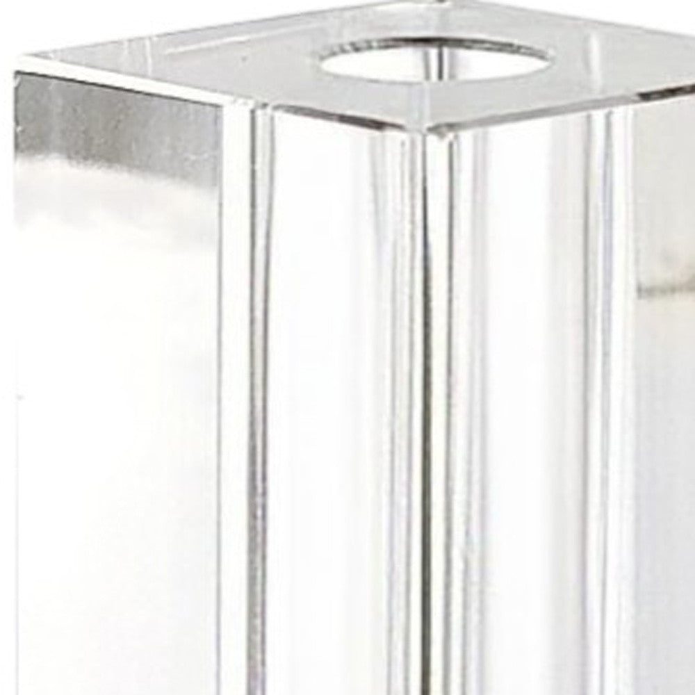 7" Clear Bud Lead Free Crystal Table Vase
