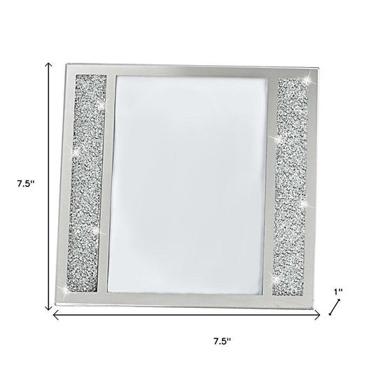Multiple Sizes Silver Crystal Tabletop Picture Frame