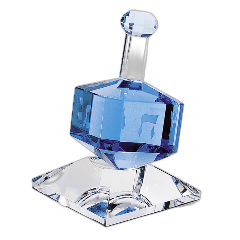 4" Blue Crystal Statue Tabletop Sculpture