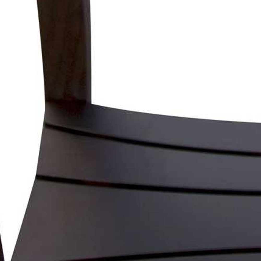 Rectangular Teak Shower Bench With Shelf And Handles In Brown Finish