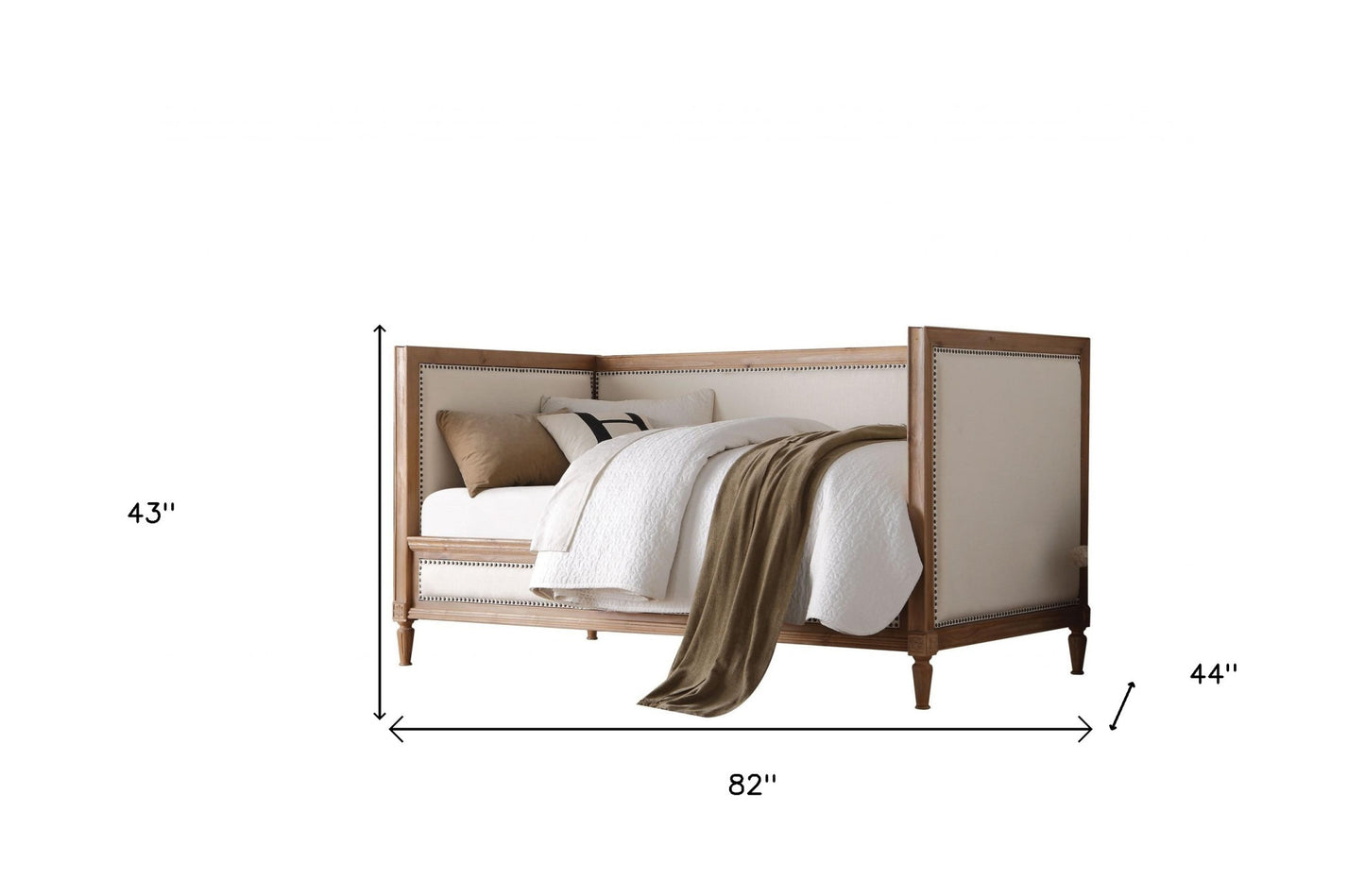 Cream Bed Frame