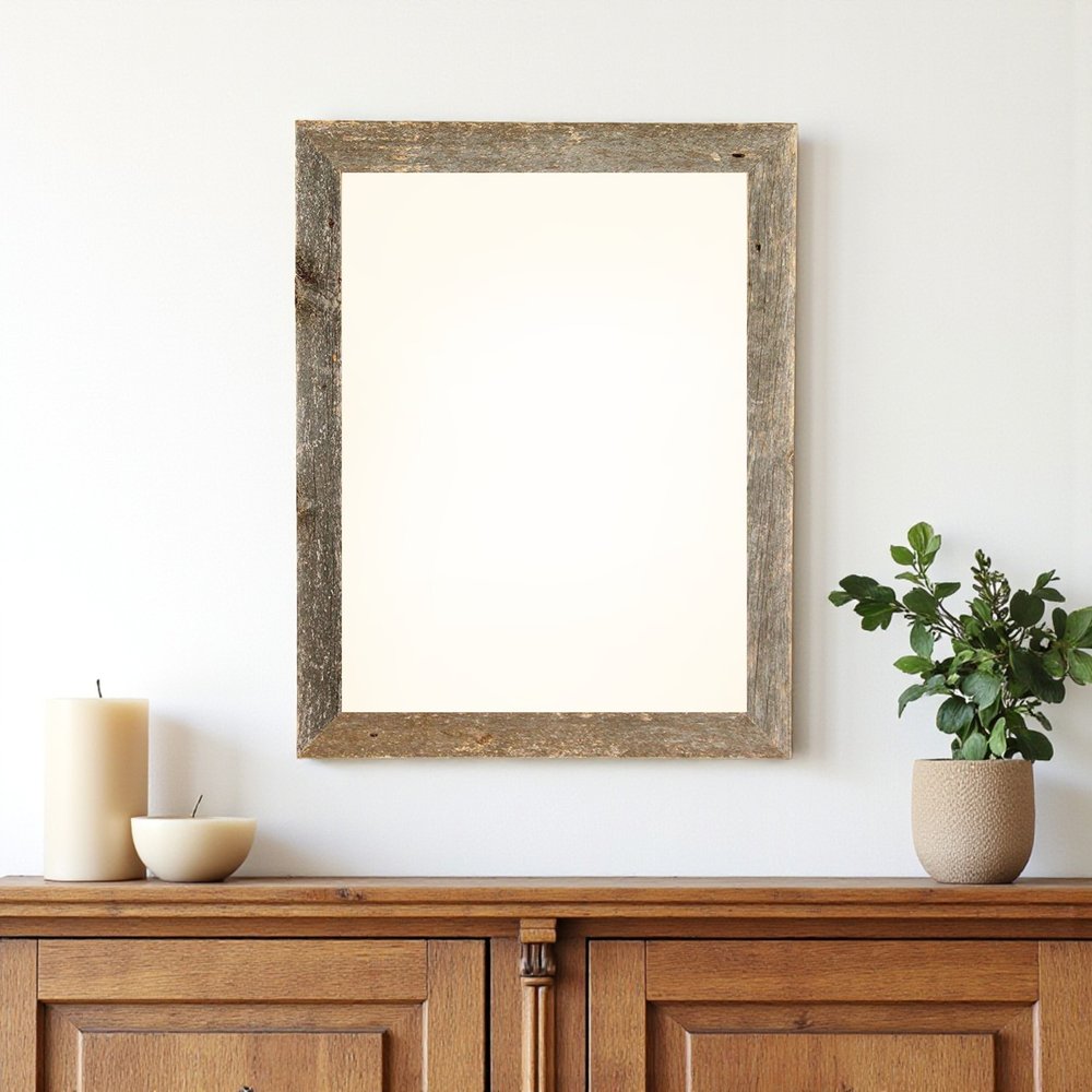 24" x 30" Gray Solid Wood Hanging Picture Frame