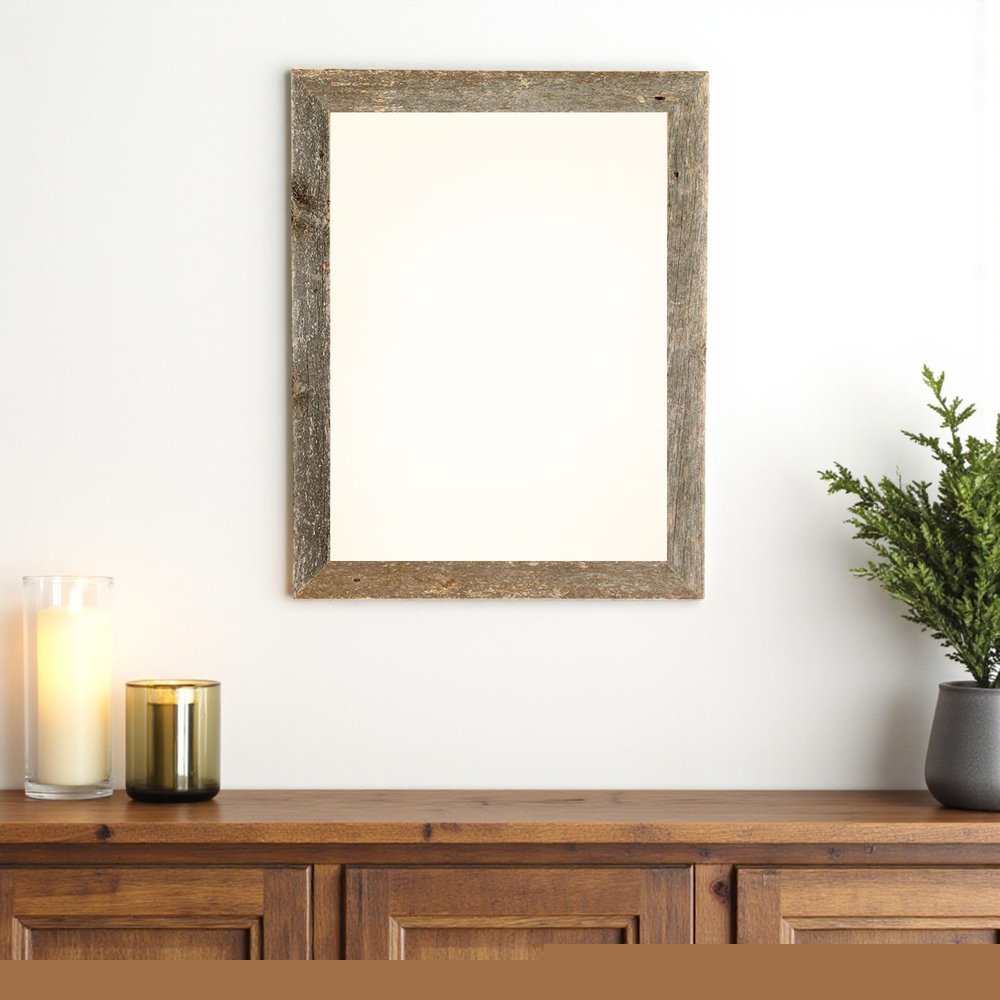 16" x 20" Gray Solid Wood Hanging Picture Frame