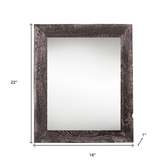13" x 19" Black Wood Hanging Picture Frame