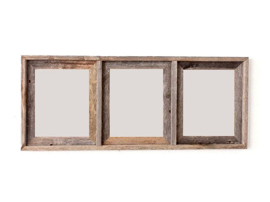 8" x 10" Gray Distressed Wood Hanging Picture Frame