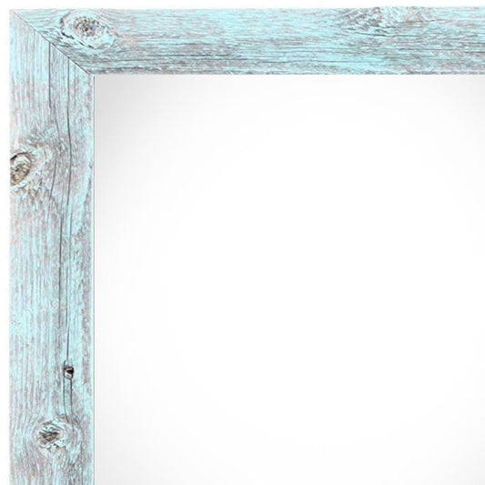 10" x 10" Blue Wood Hanging Picture Frame