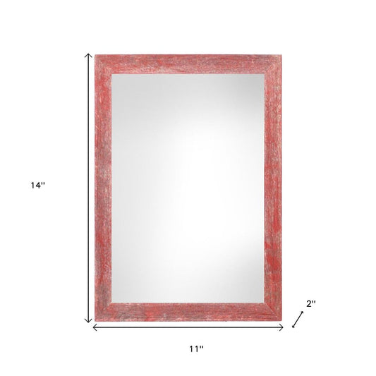 11" x 14" Red Wood Hanging Picture Frame