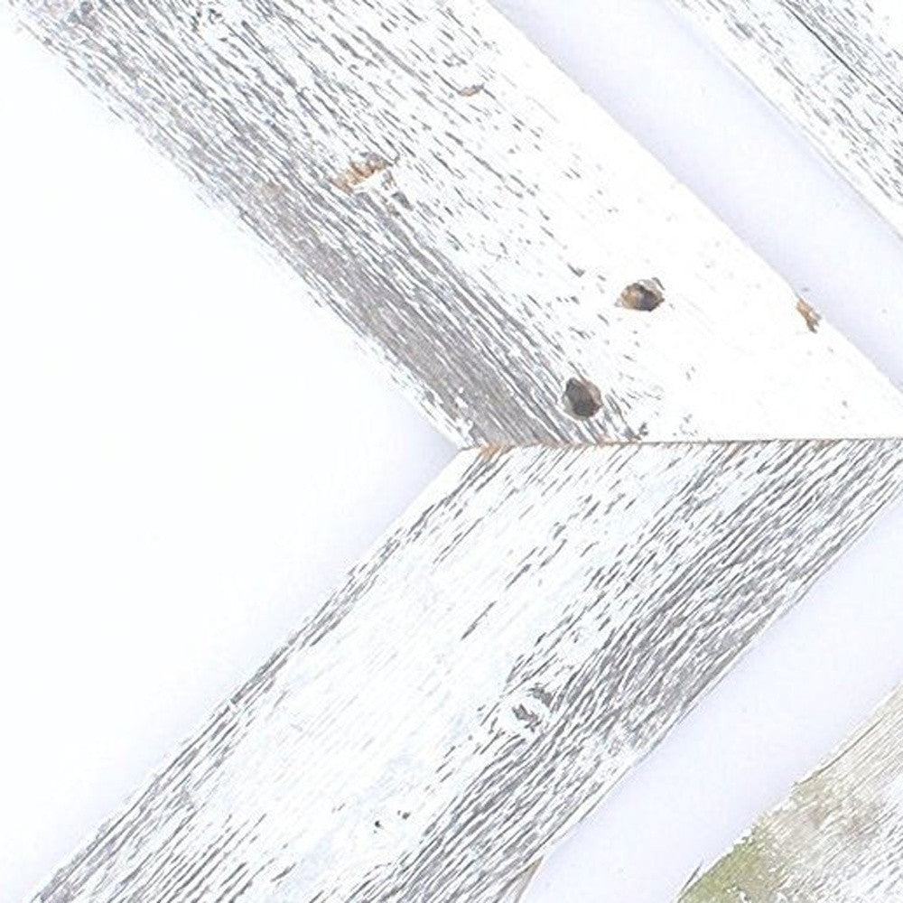 Set of Three White Wood Novelty Hanging Dimensional Sculpture