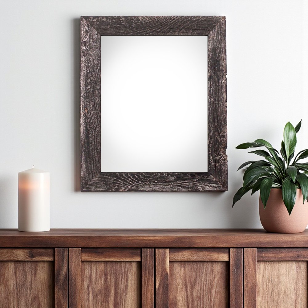 18" x 24" Black Solid Wood Hanging Picture Frame