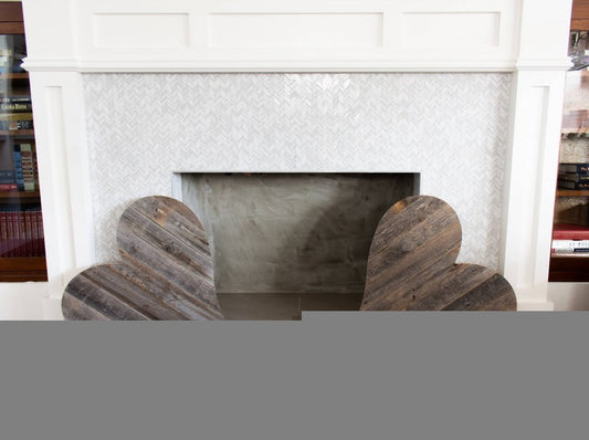 12" Weathered Gray Reclaimed Wood Heart Wall Decor