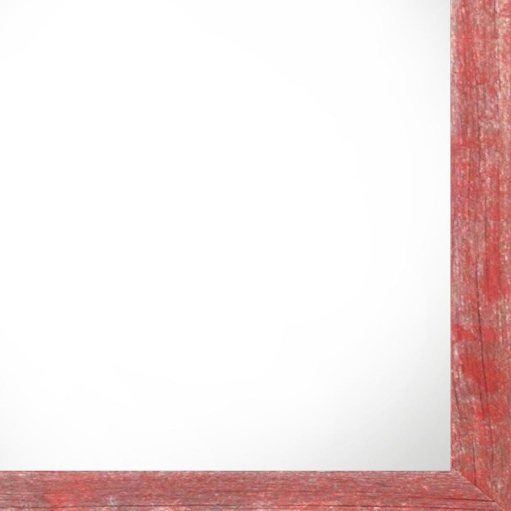 10" x 10" Red Wood Hanging Picture Frame