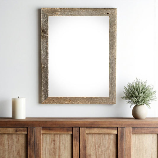 22" x 24" Gray Wood Hanging Picture Frame