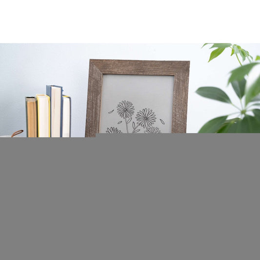 22" x 28" Brown Solid Wood Hanging Picture Frame