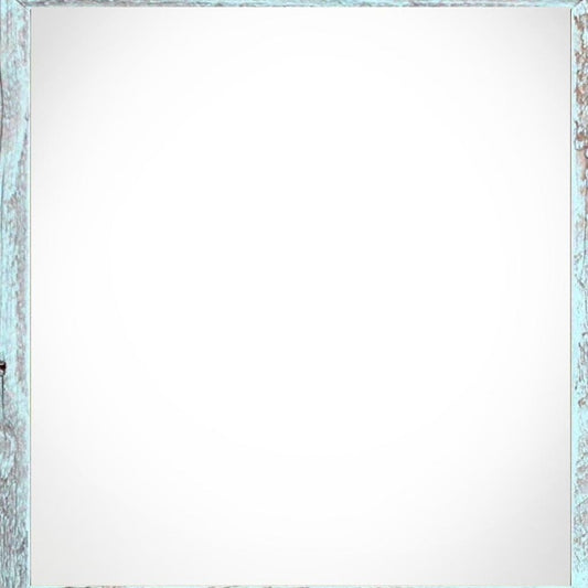 4" x 4" Blue Wood Tabletop Picture Frame