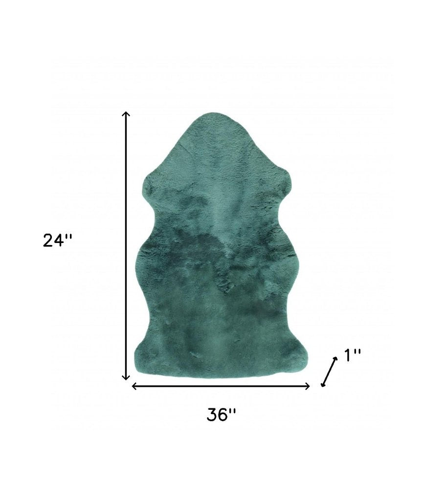 Emerald Faux Fur Solid Color Plush Throw