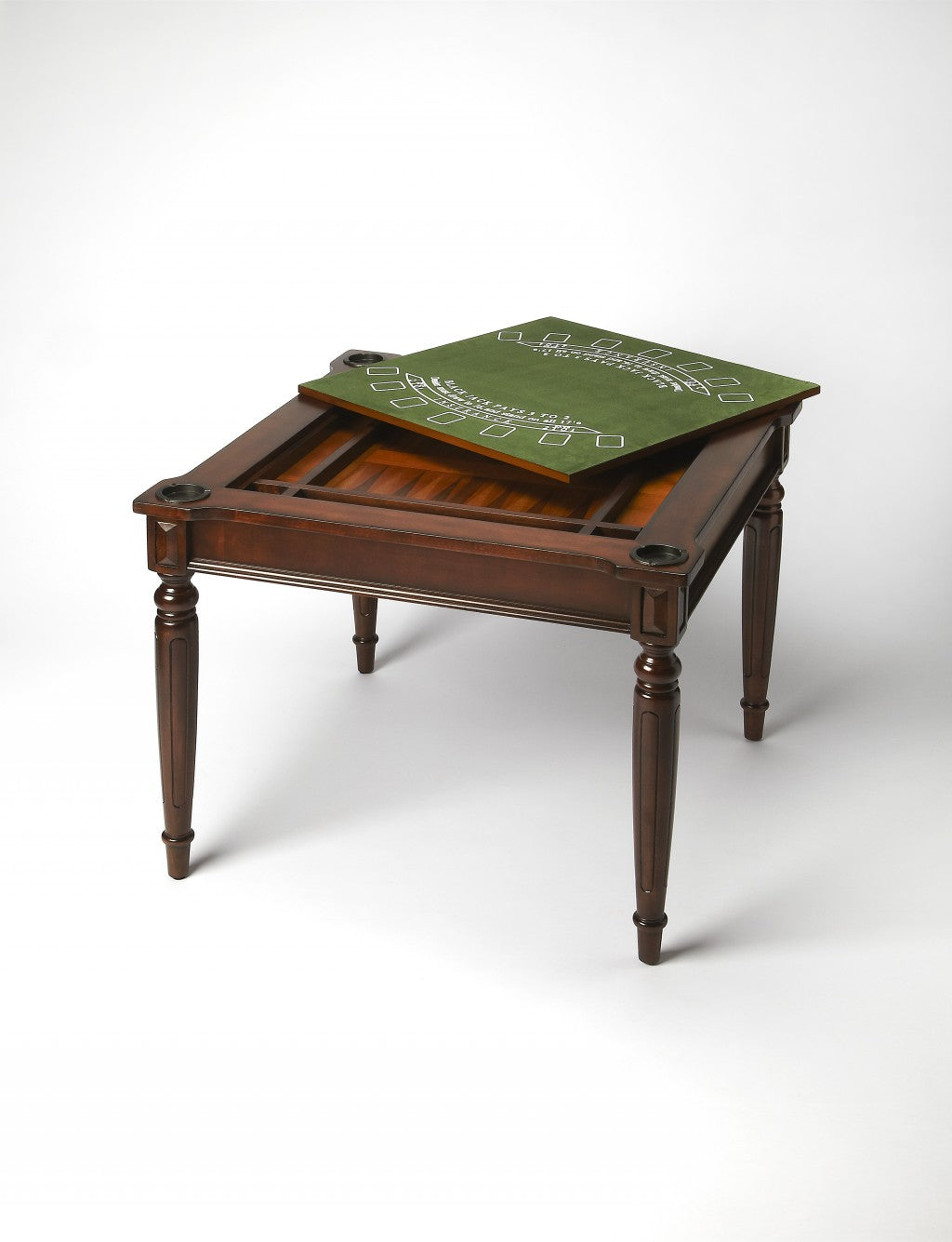 36" Dark Brown Wood Square Coffee Table