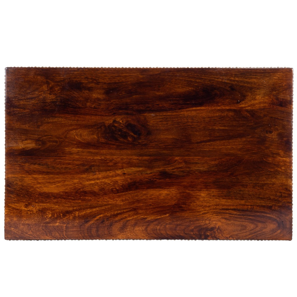 39" Brown Wood Coffee Table