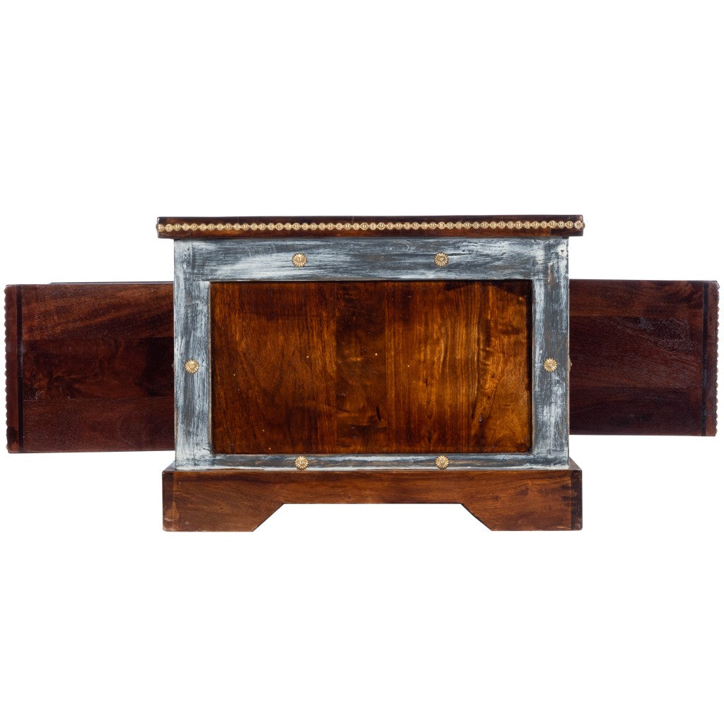 39" Brown Wood Coffee Table