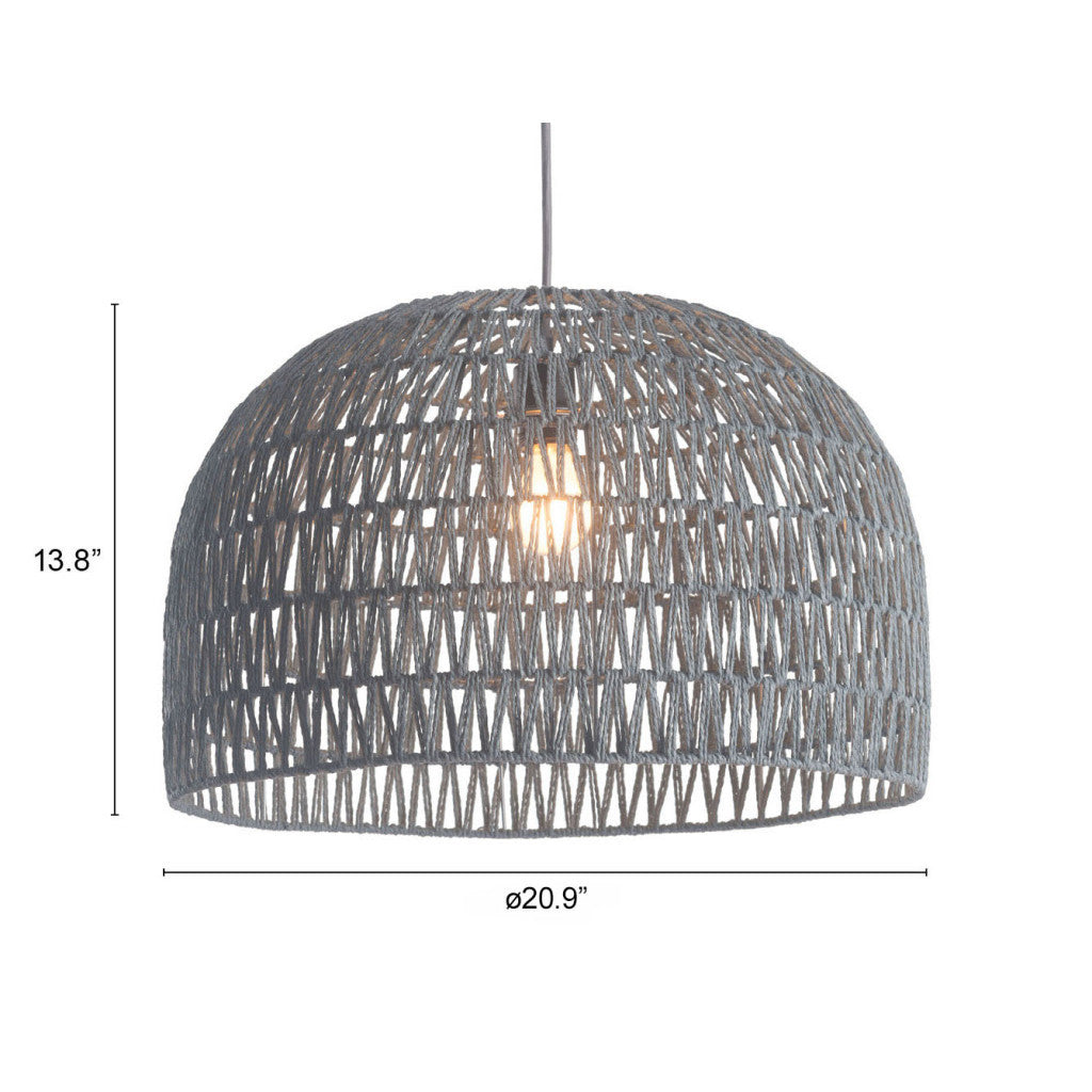 Gray Lantern Metal Dimmable Ceiling Light With Shades