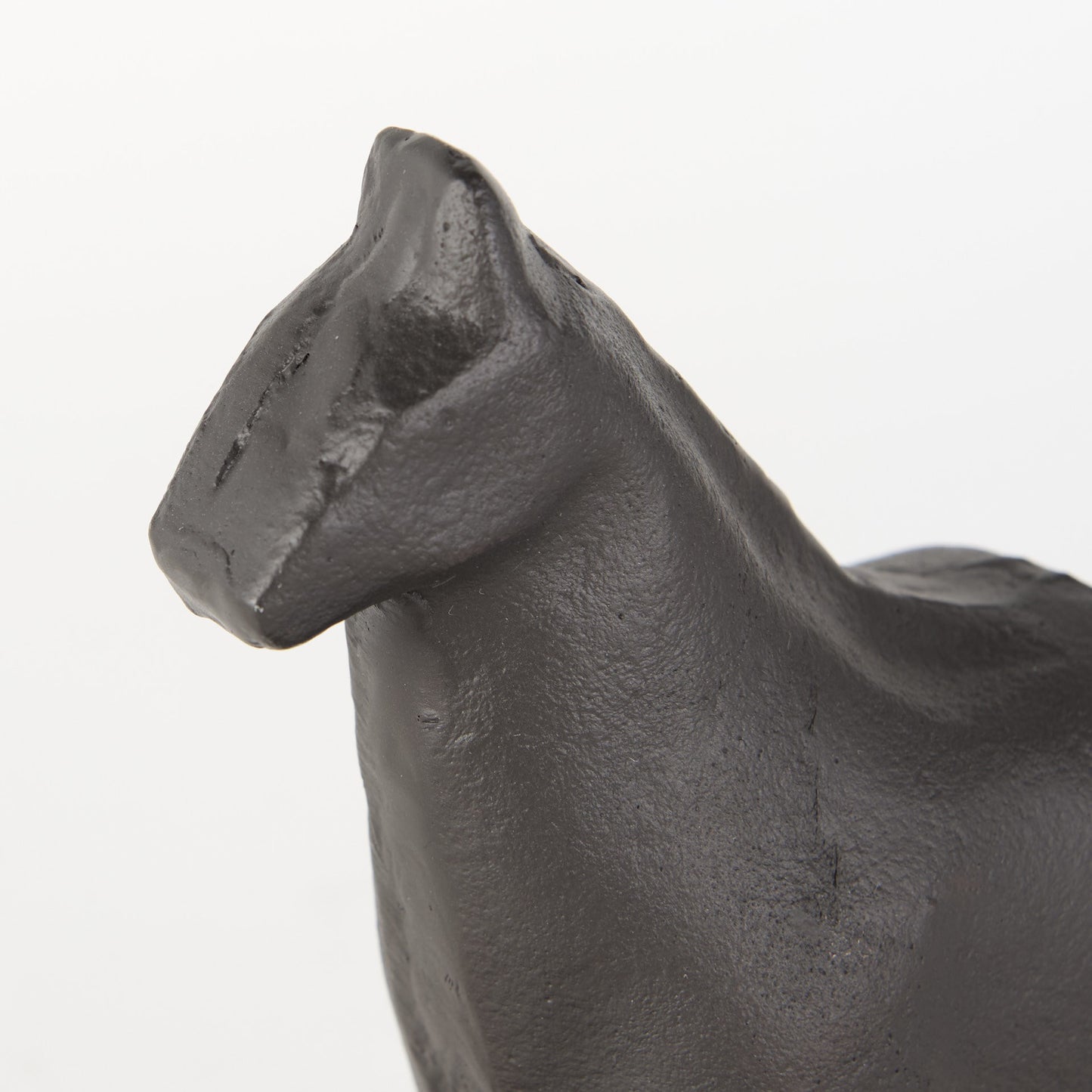 Set of Two 7" Black Cast Iron Horse Decorative Bookends