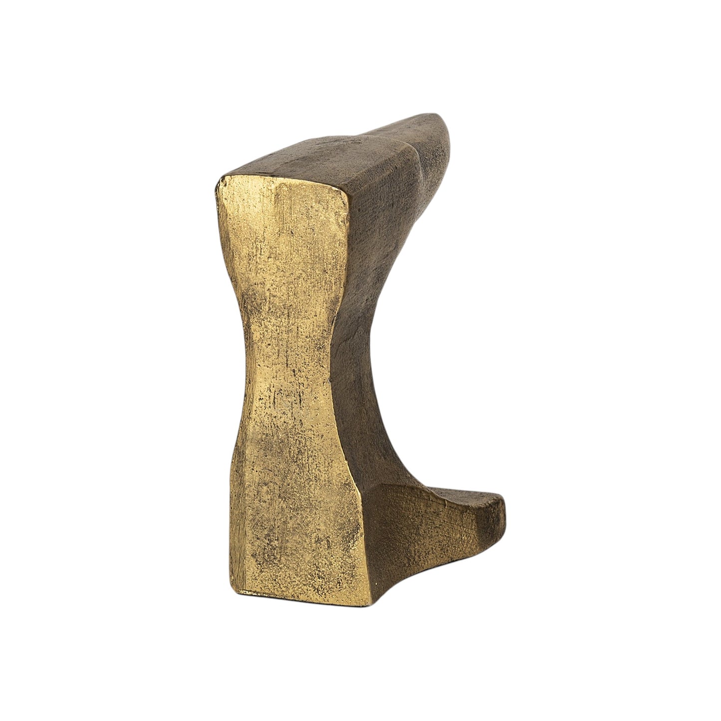 Set of Two 6" Gold Metal Decorative Bookends