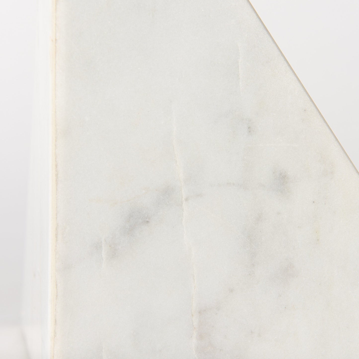 Set of Two 7" White Metal Decorative Bookends