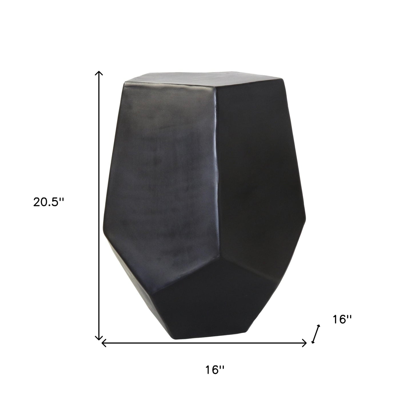 21" Bronze Iron End Table