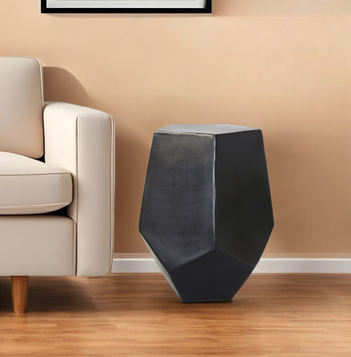 21" Bronze Iron End Table