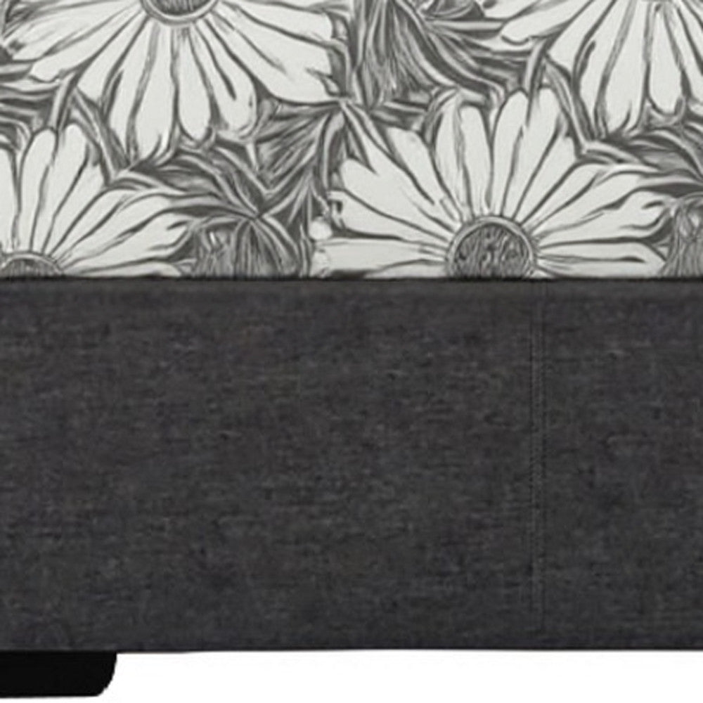 Black Faux Leather King Bed Frame