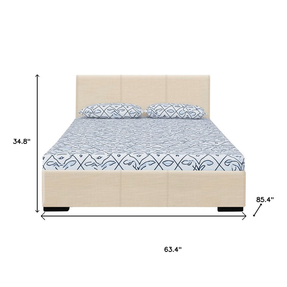 Black Faux Leather King Bed Frame