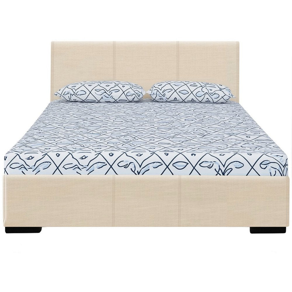 Black Faux Leather King Bed Frame