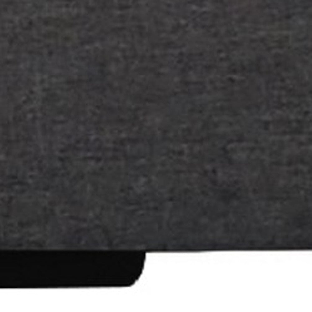 Black Faux Leather King Bed Frame