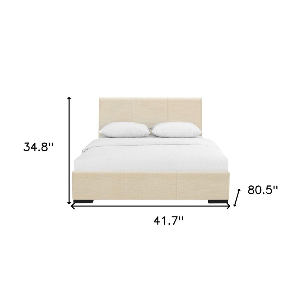 Black Faux Leather King Bed Frame
