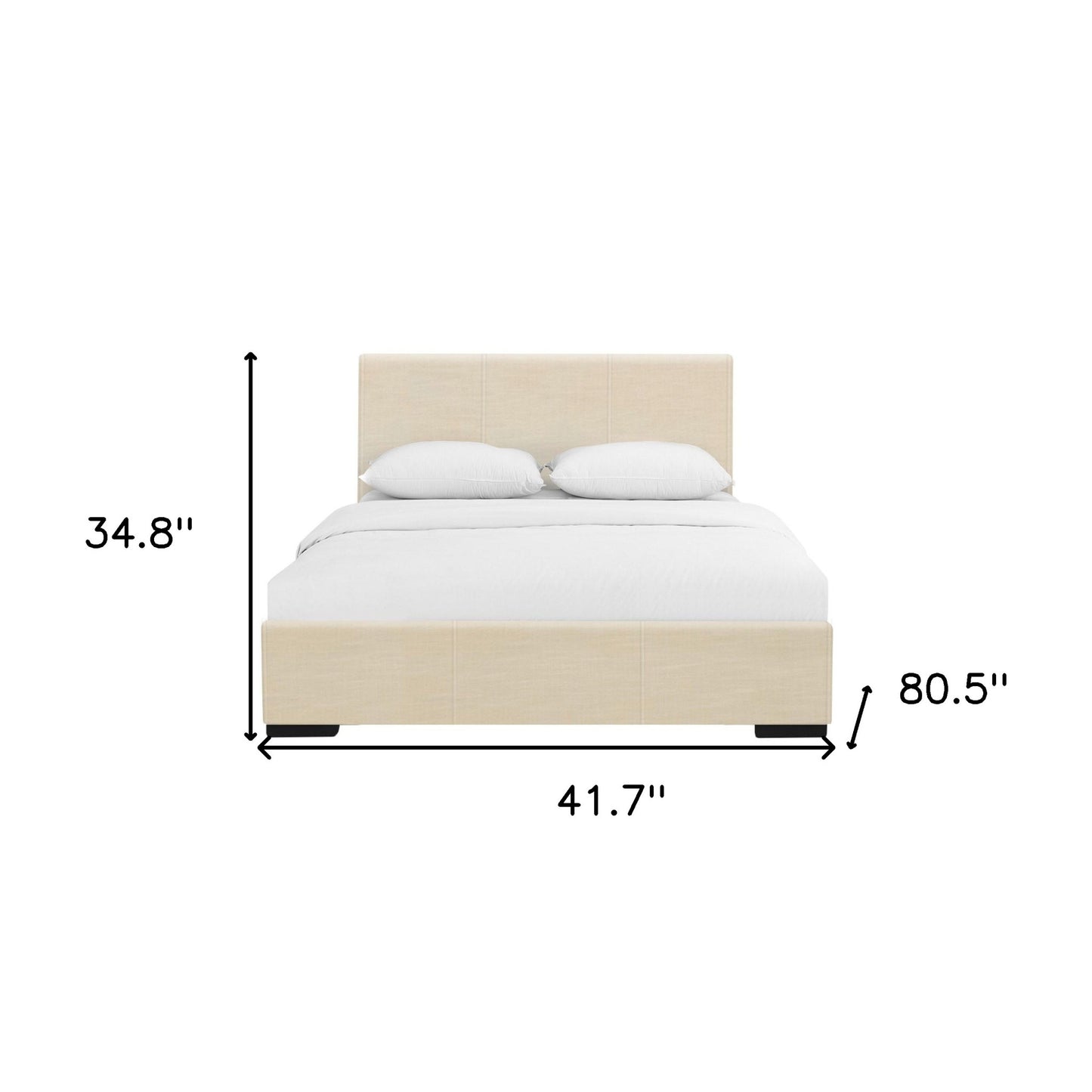 Black Faux Leather King Bed Frame