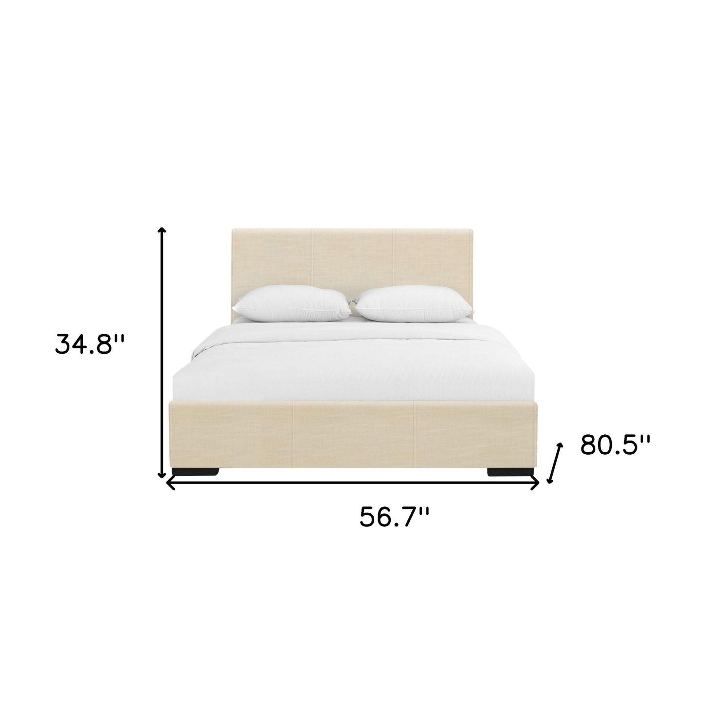 Black Faux Leather King Bed Frame