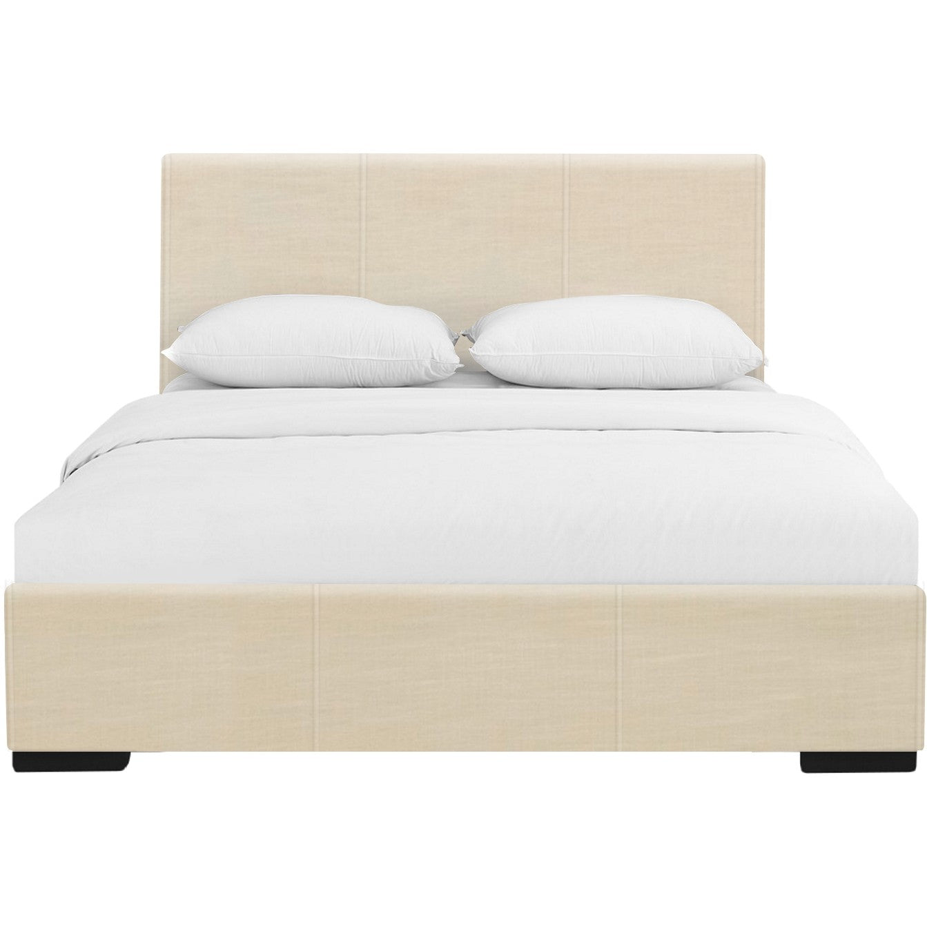 Black Faux Leather King Bed Frame