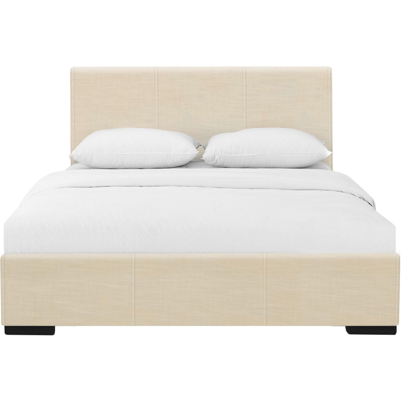 Black Faux Leather King Bed Frame